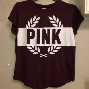 PINK VS burgundy T-shirt